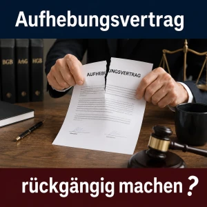 Aufhebungsvertrag rückgängig machen: Anfechtung, Widerruf und rechtliche Grenzen