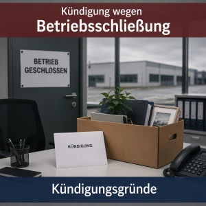 Betriebsschließung und Kündigung